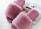 Ouvrez les pantoufles brouillées molles de femmes durables d'orteil respirables avec la peau de mouton de l'Australie fournisseur