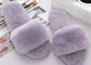  Ouvrez les pantoufles brouillées molles de femmes durables d&#039;orteil respirables avec la peau de mouton de l&#039;Australie