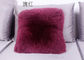 Forme décorative de place de coussin de laine d'agneau de sofa à la maison avec la longue laine lisse fournisseur