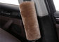Couverture universelle de ceinture de sécurité De peau de mouton de Merino de voiture 14x24cm doux pour le cou protecteur fournisseur