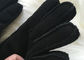 Les gants en cuir de peau de mouton véritable d'hommes remettent les gants élégants cousus de Shearling fournisseur