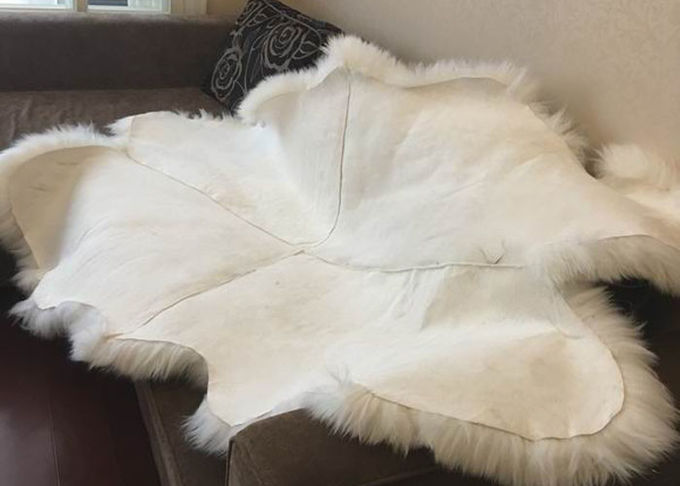 Glissement de couverture à la maison naturelle de peau de mouton du Nouvelle-Zélande Quarto anti pour des couvertures de sofa