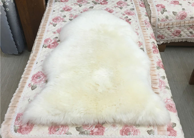 Couvertures véritables de peau de mouton de chambre à coucher, vraie couverture 120x180cm de peau de mouton de 4 peaux