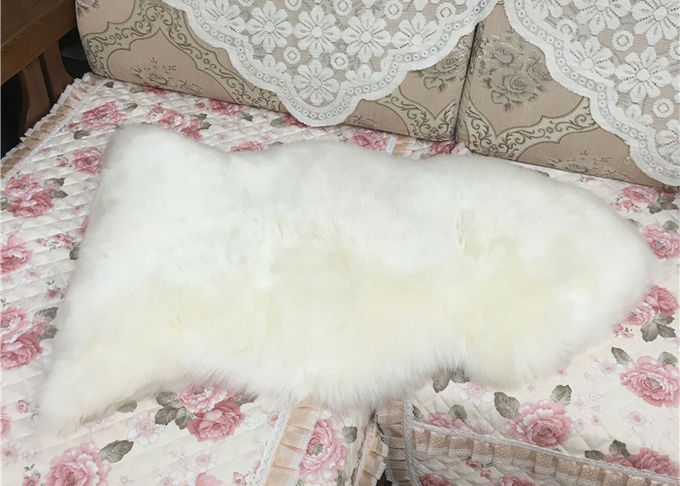 Blanc naturel 2*3feet de vraie de peau de mouton laine australienne de la couverture 100% longue