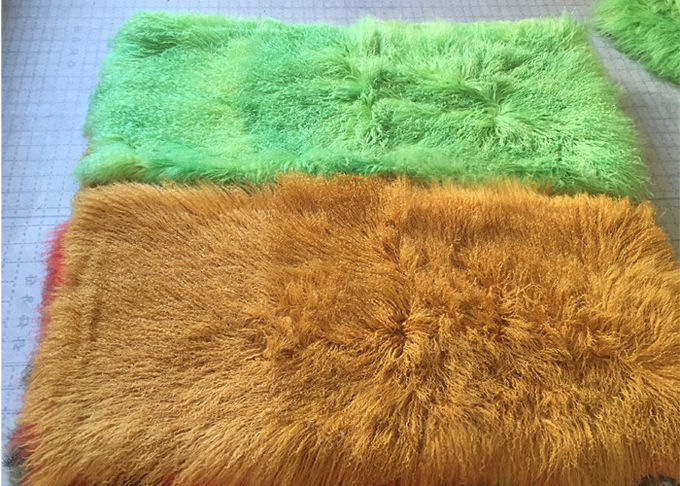 Couverture pelucheuse de peau de mouton de longs cheveux vraie pour des housses de siège de lit/sofa/chaise