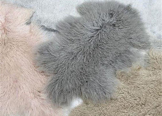 12-13 couverture à la maison naturelle de peau de mouton de laine de cm, couverture mongole de jet de fourrure d'agneau 