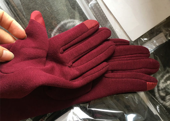 Les gants des femmes d'hiver avec des bouts du doigt d'écran tactile, gants mous pour l'usage de téléphone portable 