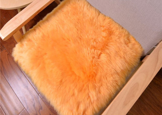 Le coussin australien véritable 16*16inch de laine d'agneau autoguident la décoration pour le lit/sofa