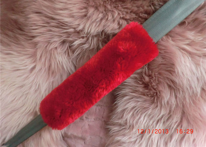 Laine lisse confortable de peau de mouton de couverture molle véritable de ceinture de sécurité pour maintenir chaud