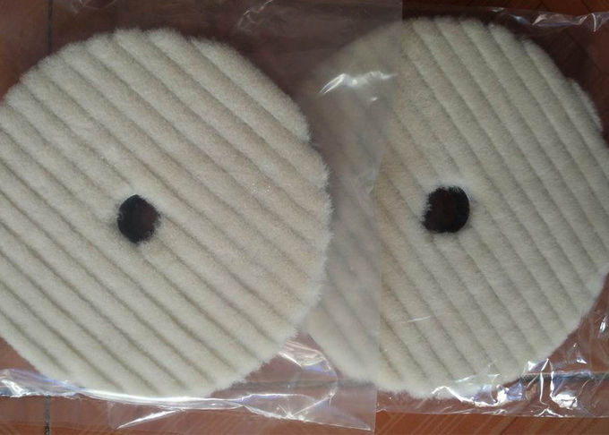 Biens haute sécurité de forme ronde de protection de polonais de laine de 6 pouces pour l'entretien automobile
