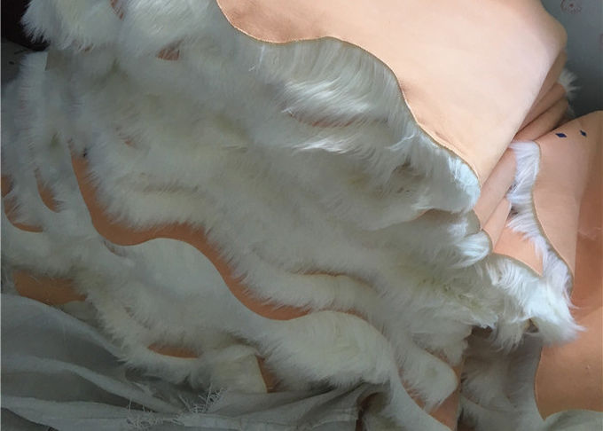 Anti biens australiens doucement blancs de couverture de peau de mouton de glissement avec la laine de 60mm - de 70mm