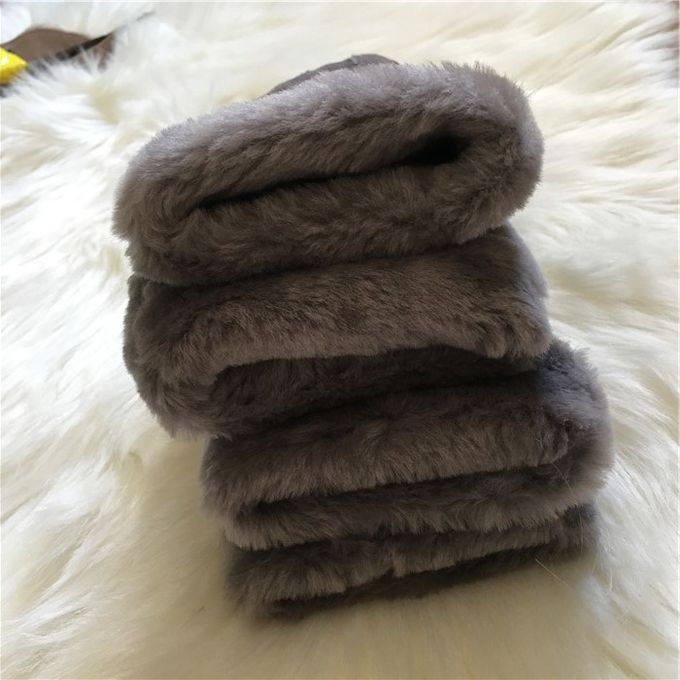 Gants de couture d'hiver de fourrure d'agneau de dames de femmes de main de gants de peau de mouton de Shearling